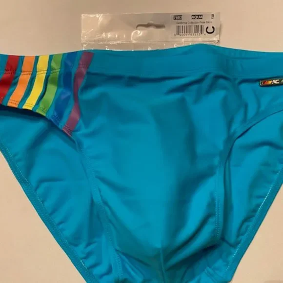 NWT - AC -  PRIDE Bikini - Aqua (802A) - Picture 7 of 9